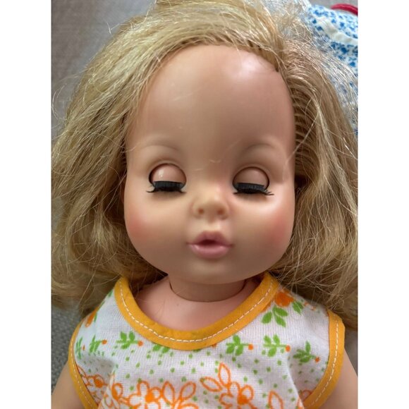 1960s Horsman Ruthie Doll in GrandmaCore Basket Brass Candleholder and Extra Dre - Picture 6 of 12